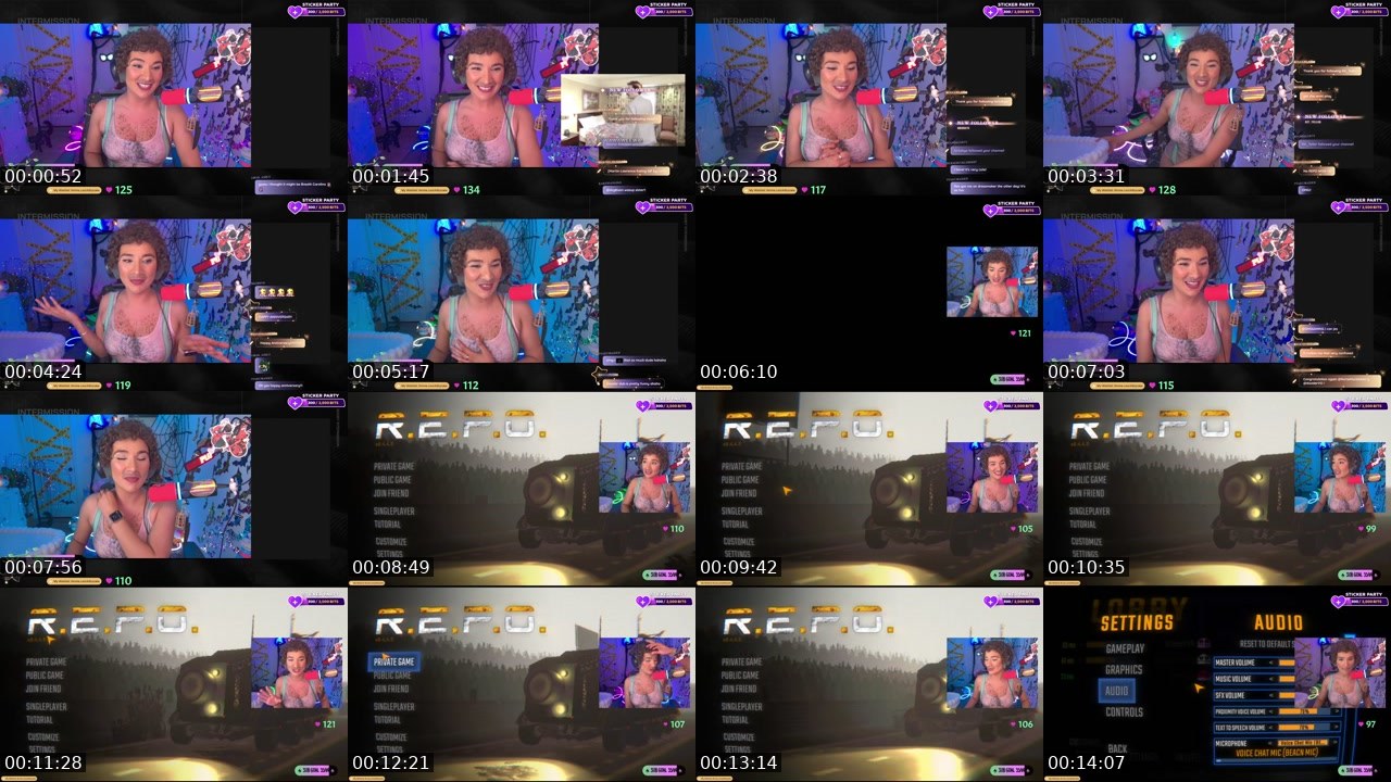 Contact-sheet preview of kittycake__'s Twitch recording