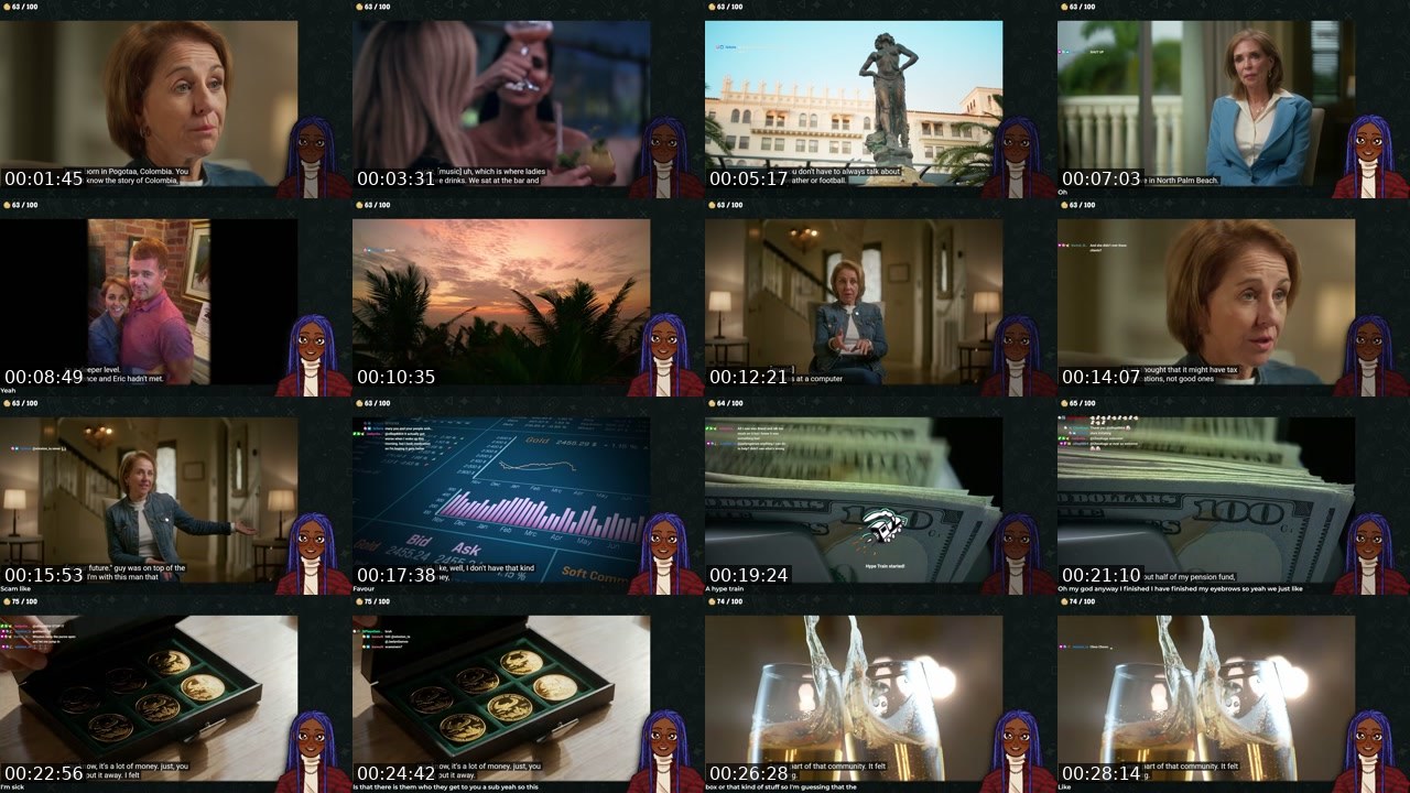 Contact-sheet preview of ItsMarigoldx's Twitch recording
