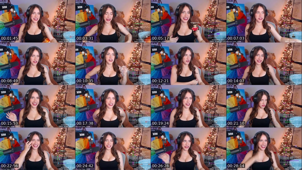 Contact-sheet preview of sreme's Twitch recording