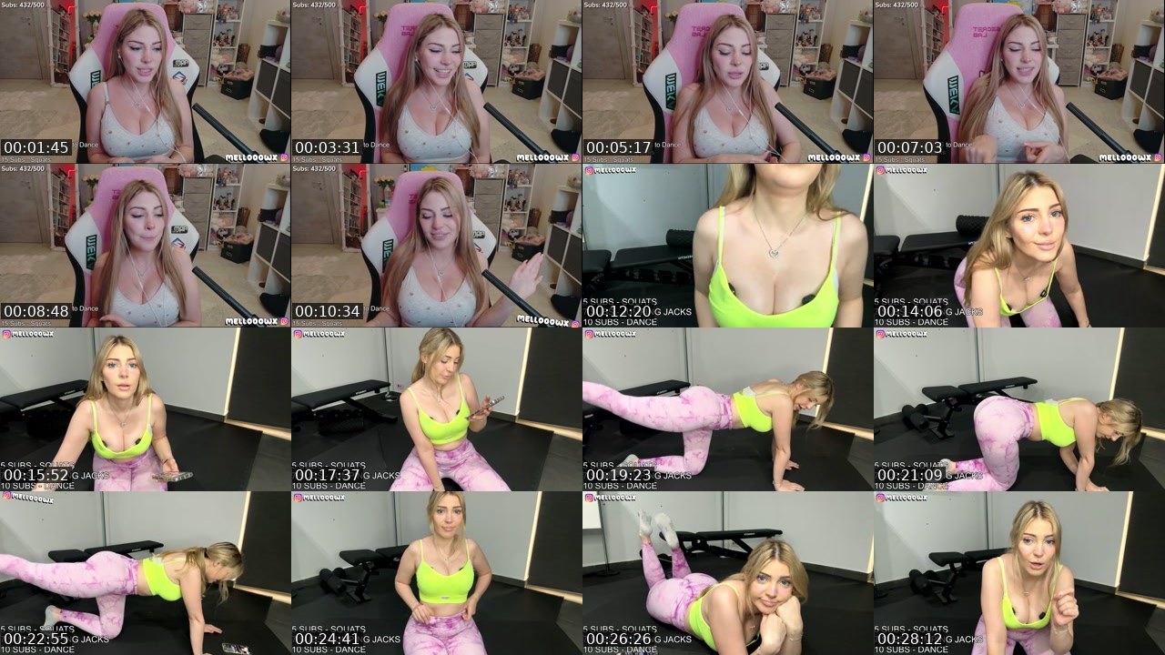 Contact-sheet preview of Mellooow_'s Twitch recording