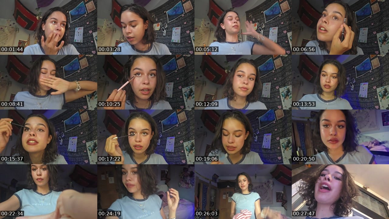 Contact-sheet preview of lovely7leaf's Twitch recording
