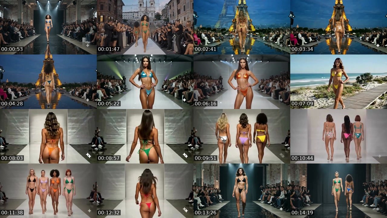 Contact-sheet preview of VibeRunway_24h's Twitch recording
