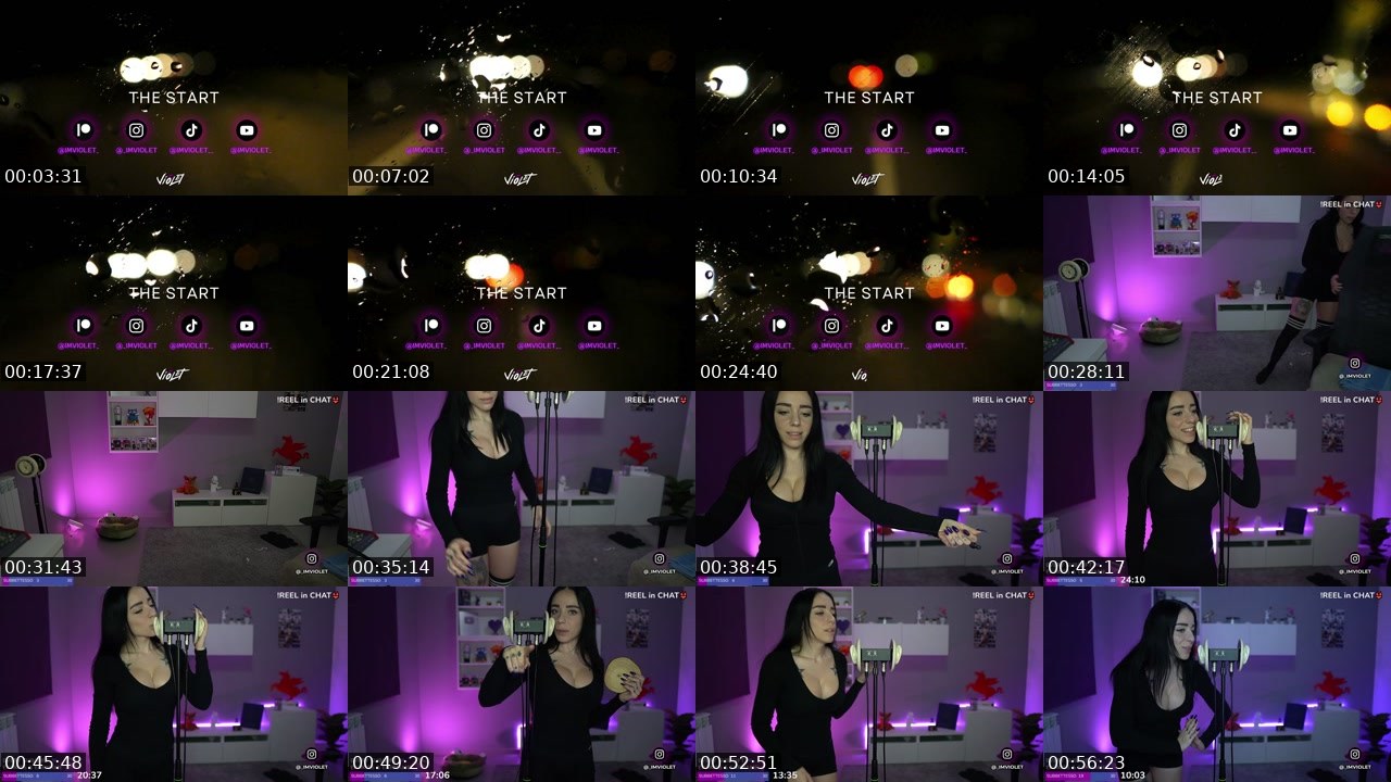 Contact-sheet preview of imviolet_'s Twitch recording