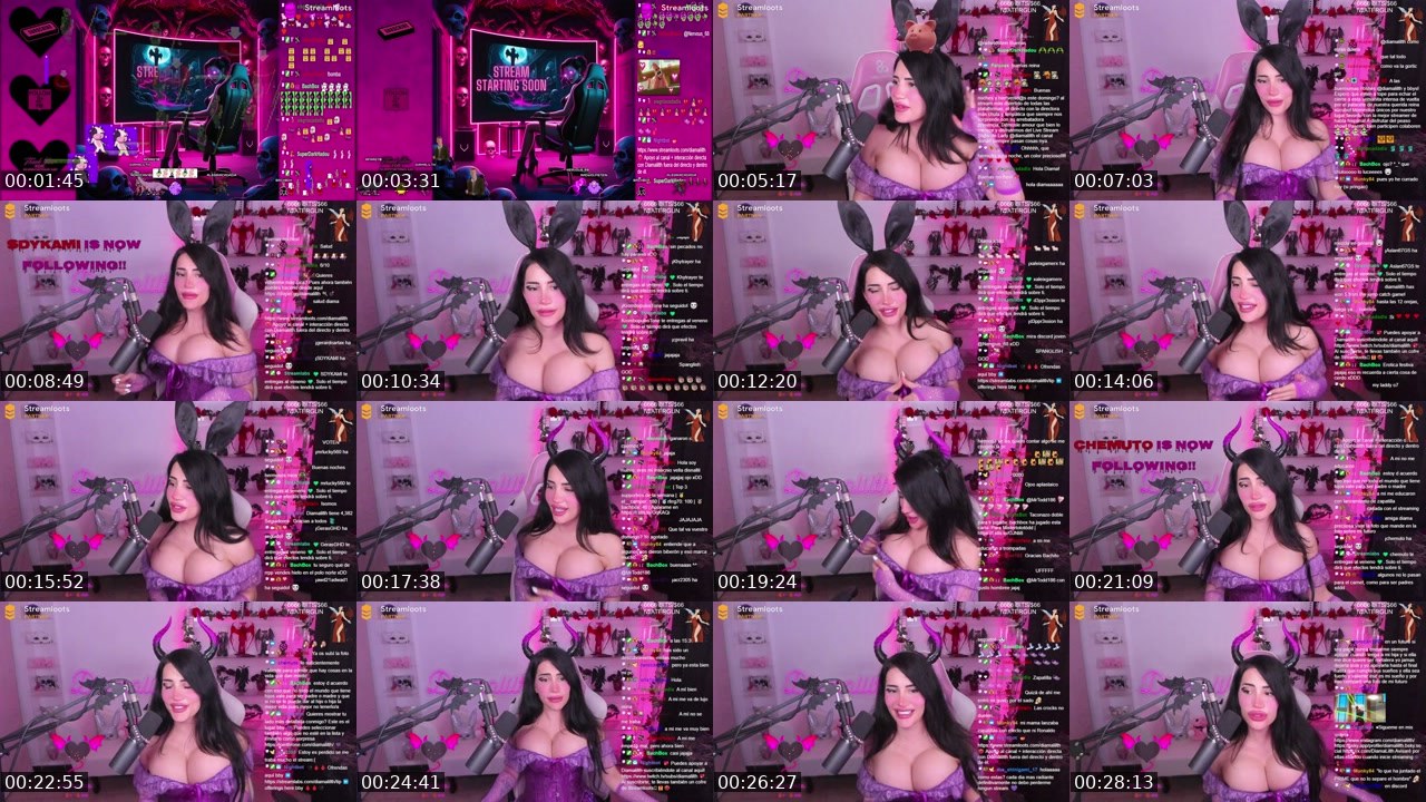 Contact-sheet preview of diamalilth's Twitch recording