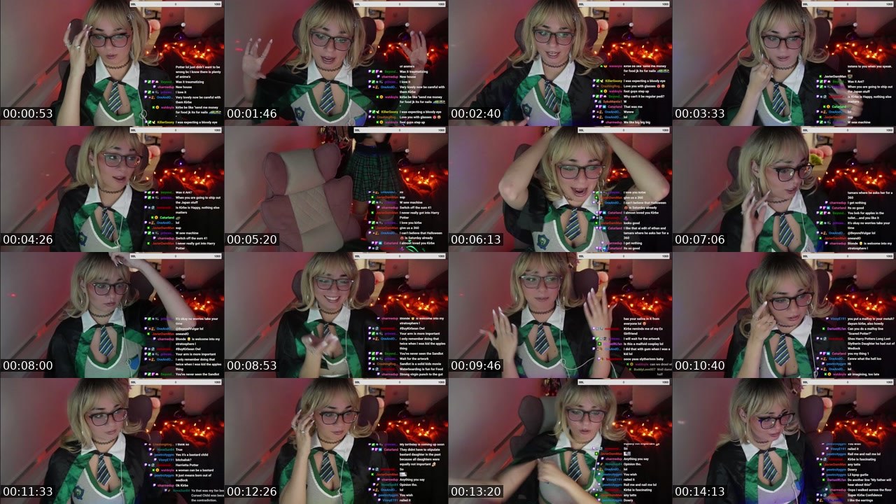 Contact-sheet preview of Kirbe's Twitch recording
