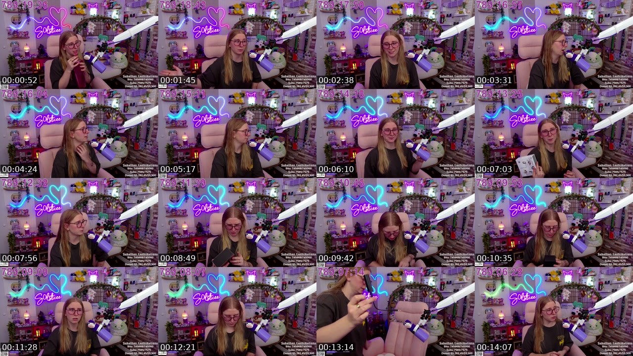 Contact-sheet preview of S0lsticee's Twitch recording