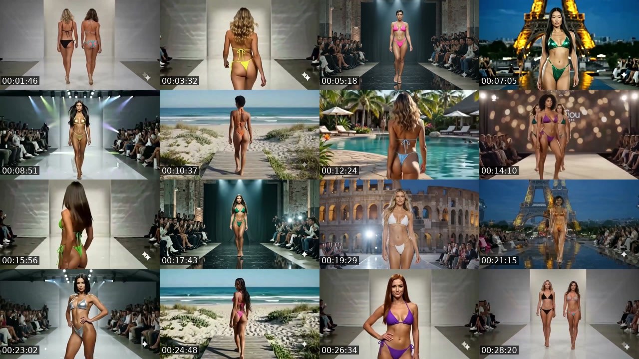 Contact-sheet preview of VibeRunway_24h's Twitch recording