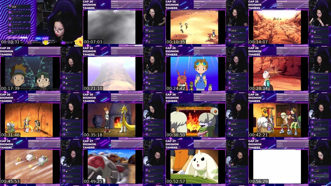 Contact-sheet preview of HoliSofi's Twitch recording