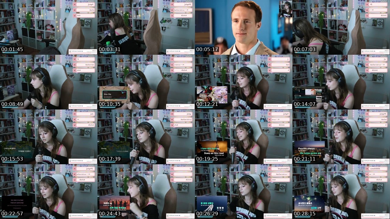 Contact-sheet preview of meieff's Twitch recording