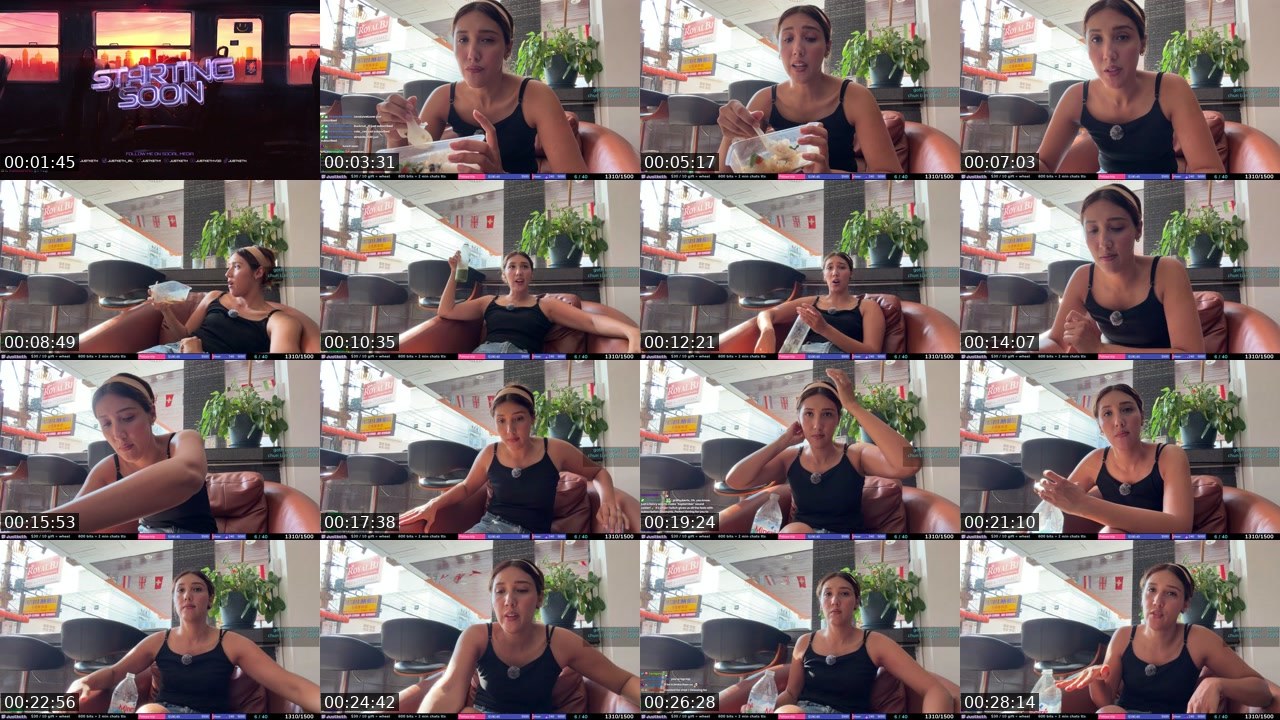 Contact-sheet preview of justketh's Twitch recording