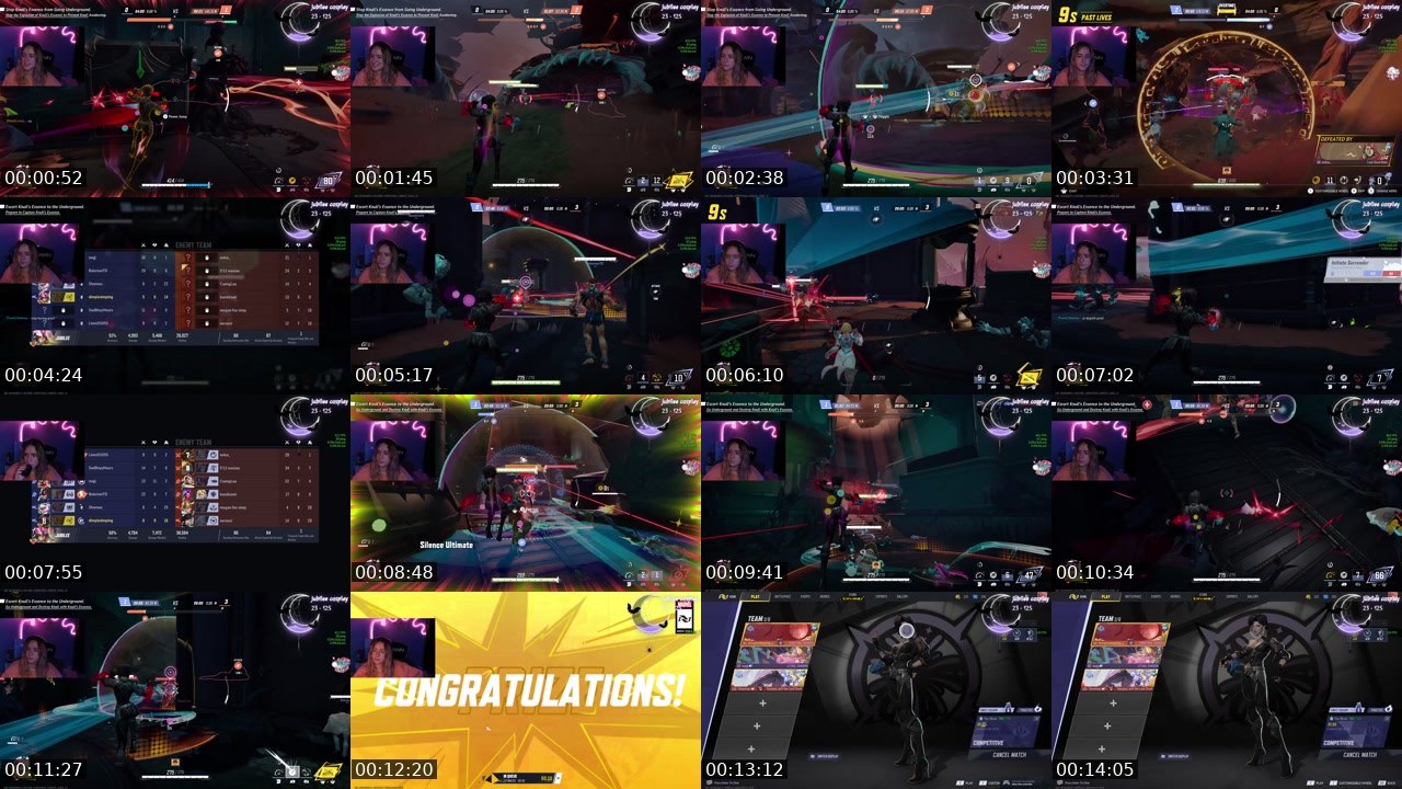 Contact-sheet preview of dimpledmplng's Twitch recording