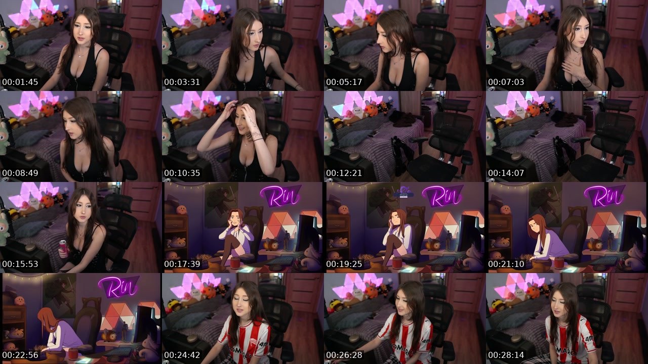 Contact-sheet preview of Rineksalol's Twitch recording