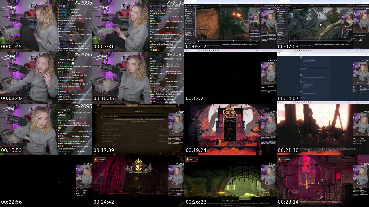 Contact-sheet preview of katha's Twitch recording