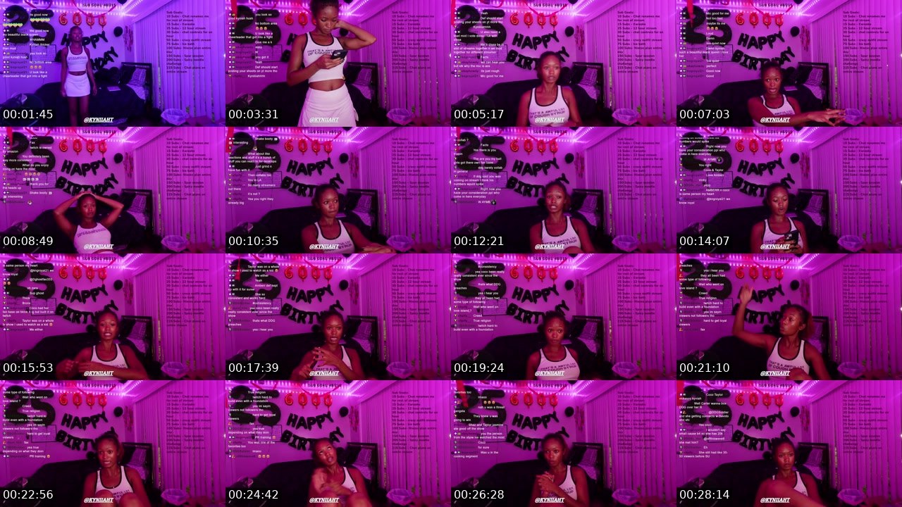 Contact-sheet preview of kyniiaht's Twitch recording