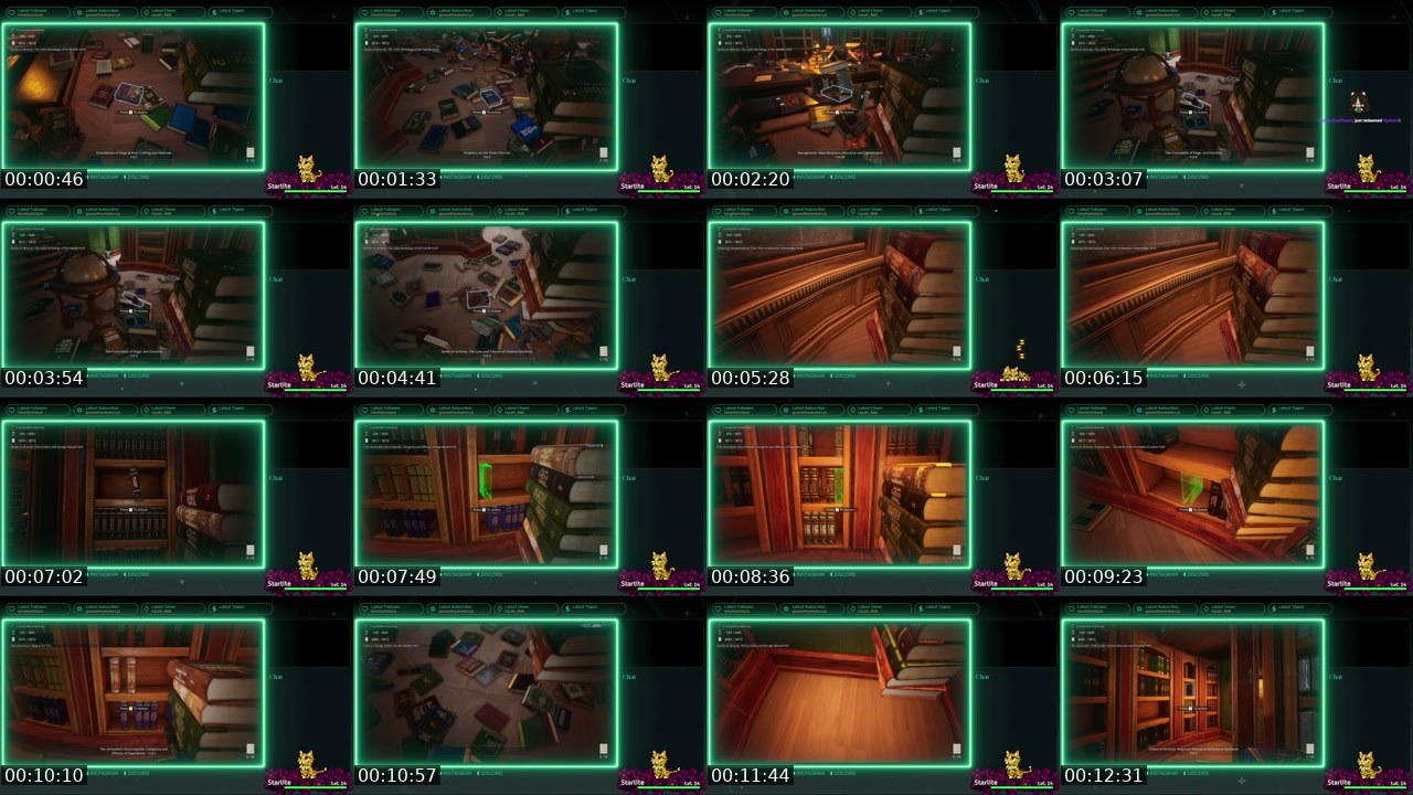 Contact-sheet preview of coffeegirlcg's Twitch recording