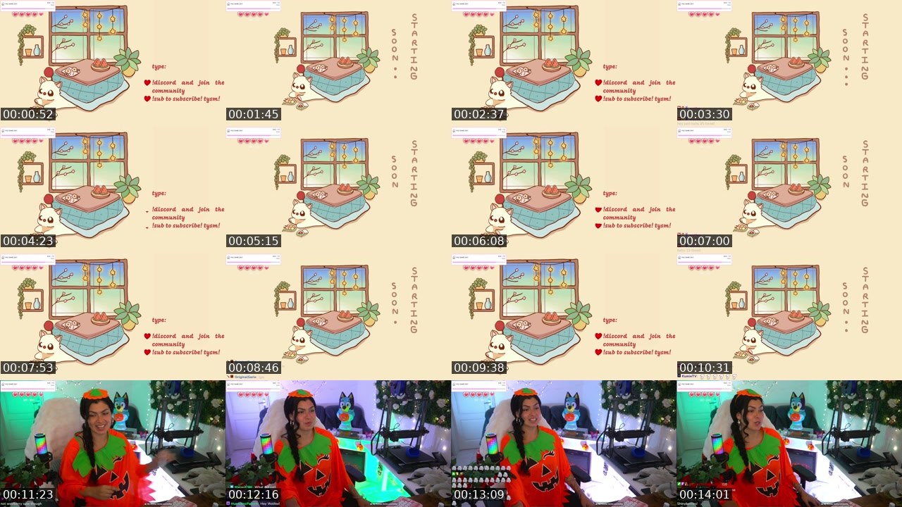Contact-sheet preview of wolfee's Twitch recording