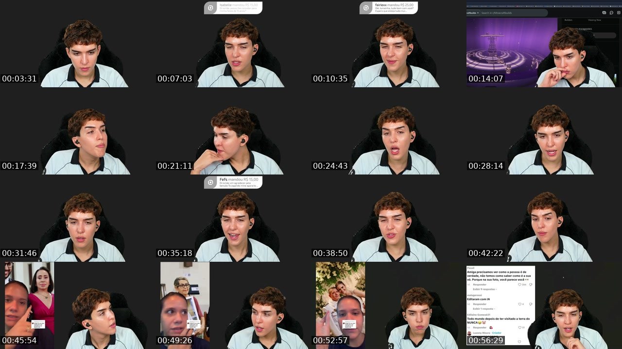 Contact-sheet preview of ISMEIOW's Twitch recording