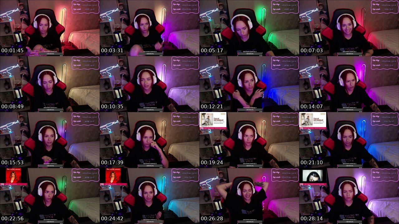 Contact-sheet preview of tancyvtrusikah's Twitch recording