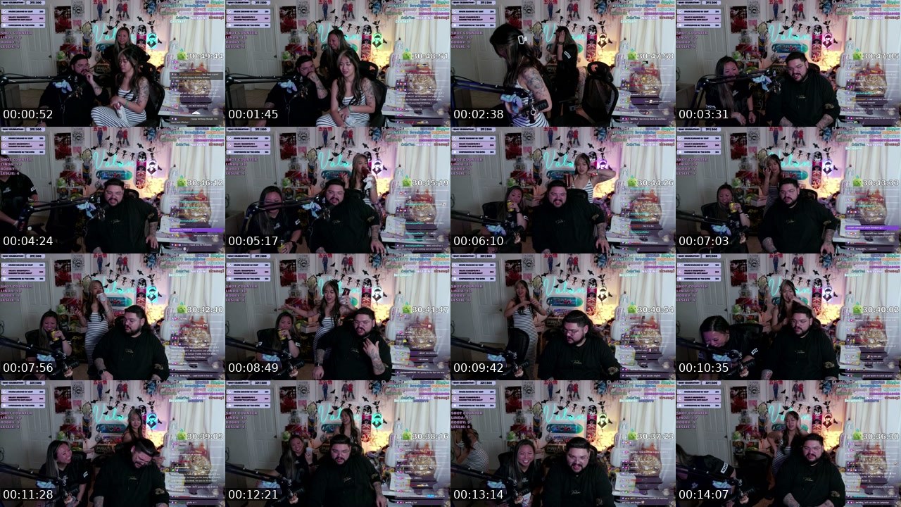 Contact-sheet preview of Valan's Twitch recording