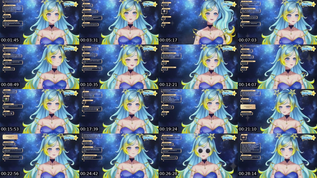Contact-sheet preview of starnieVT's Twitch recording