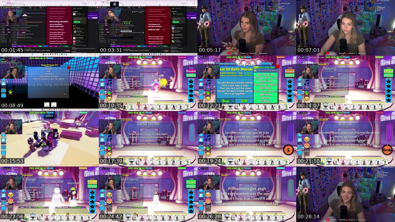 Contact-sheet preview of kaylieuh's Twitch recording