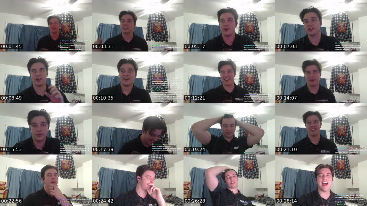 Contact-sheet preview of Ausome1yt's Twitch recording