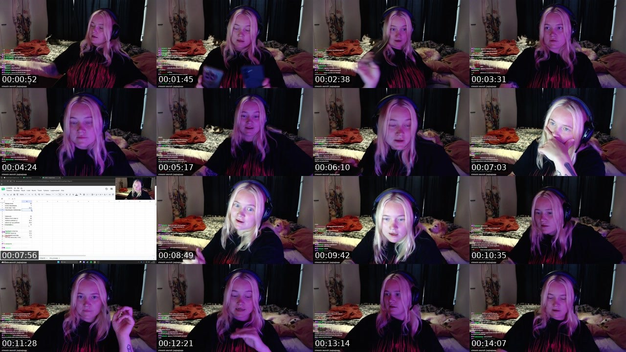 Contact-sheet preview of suhmuri's Twitch recording