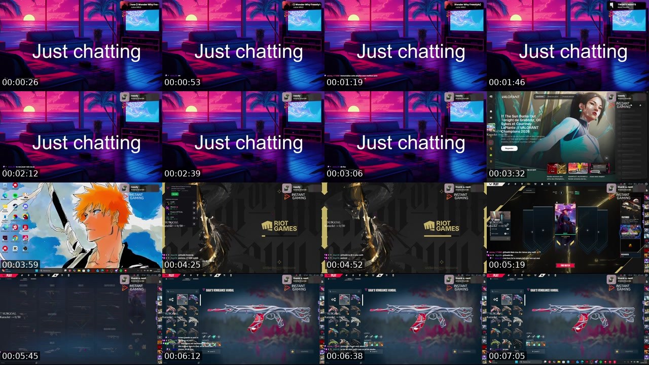 Contact-sheet preview of mimiithegoat's Twitch recording