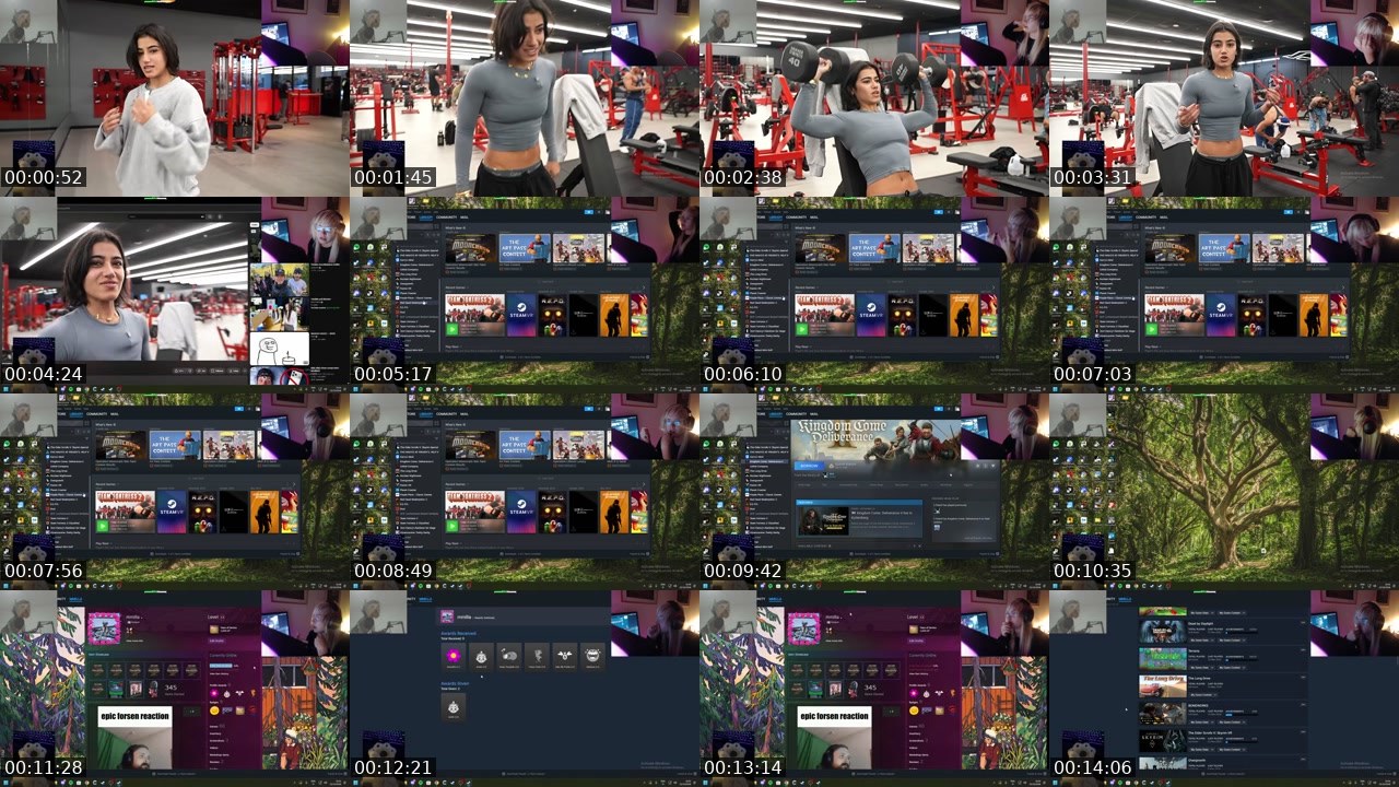 Contact-sheet preview of mmilla's Twitch recording