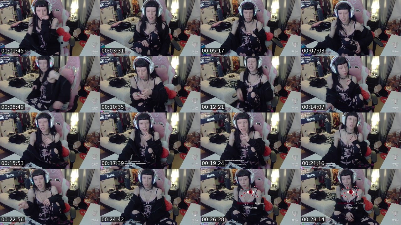 Contact-sheet preview of Morbidly_Sweet's Twitch recording