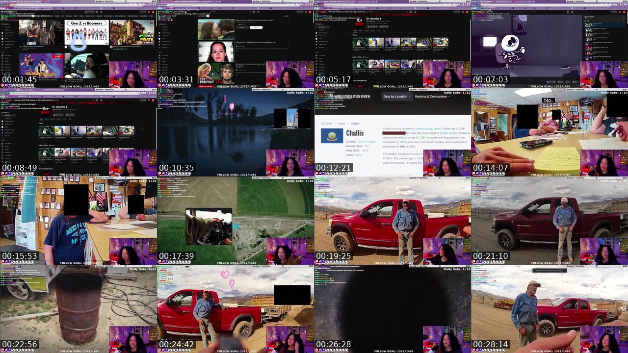 Contact-sheet preview of auribunn's Twitch recording