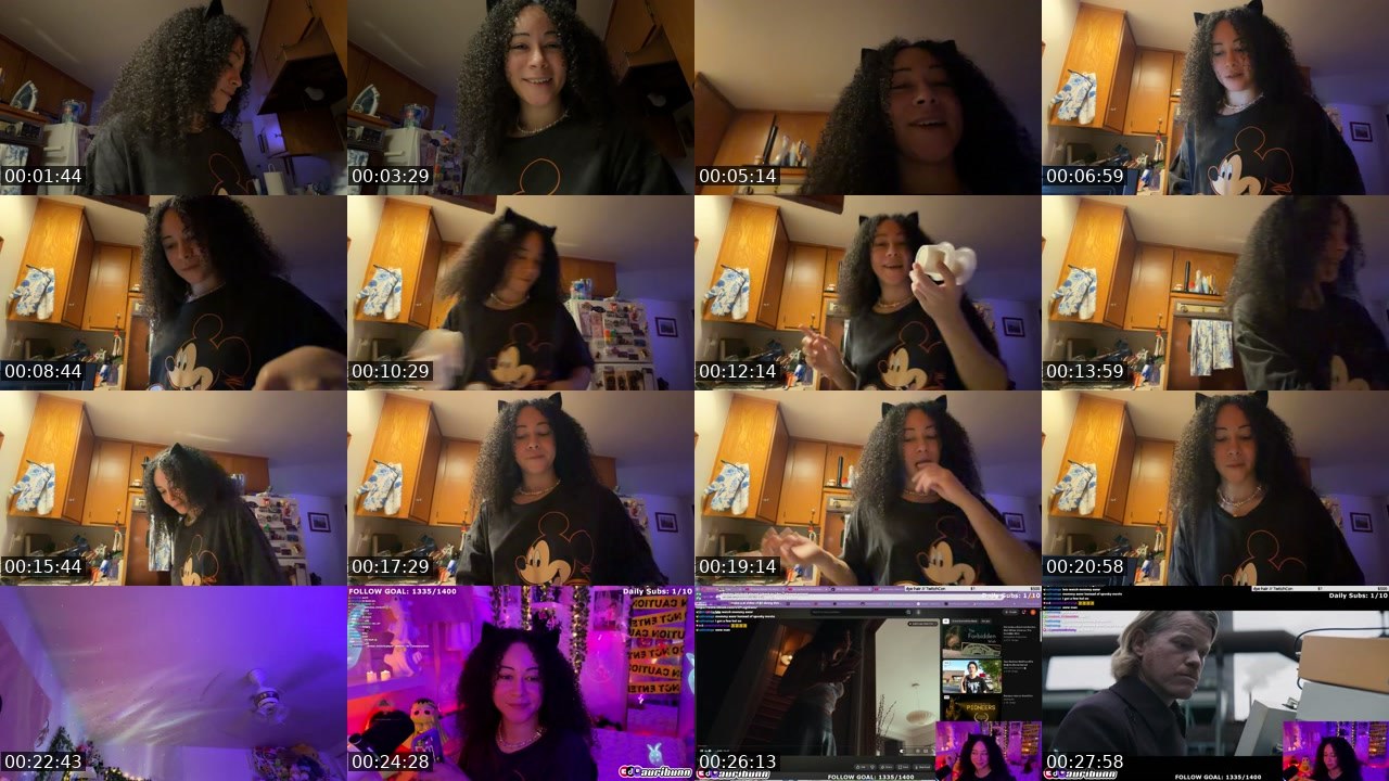 Contact-sheet preview of auribunn's Twitch recording