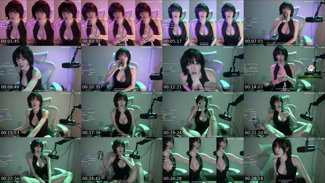 Contact-sheet preview of Yoon_Froggy's Twitch recording