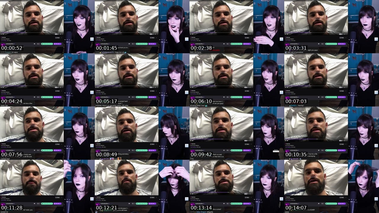 Contact-sheet preview of MafiaJinx's Twitch recording