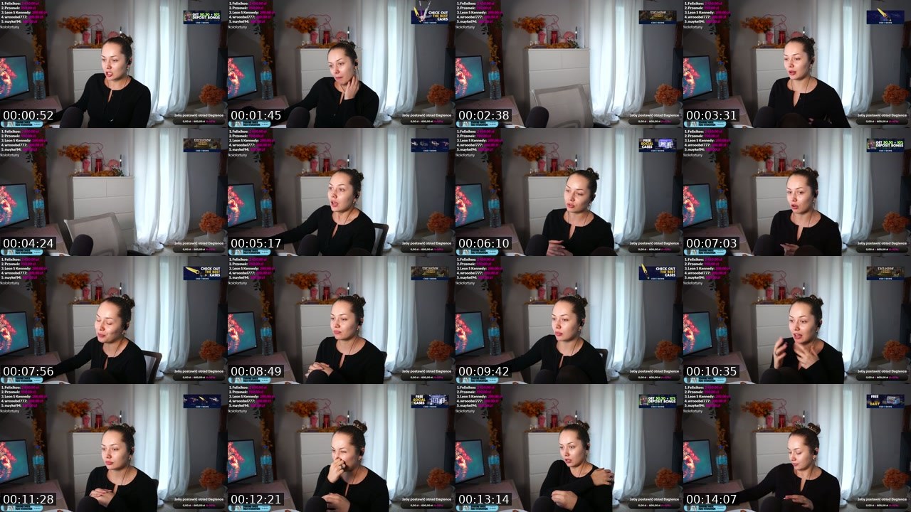 Contact-sheet preview of pandoraa99's Twitch recording