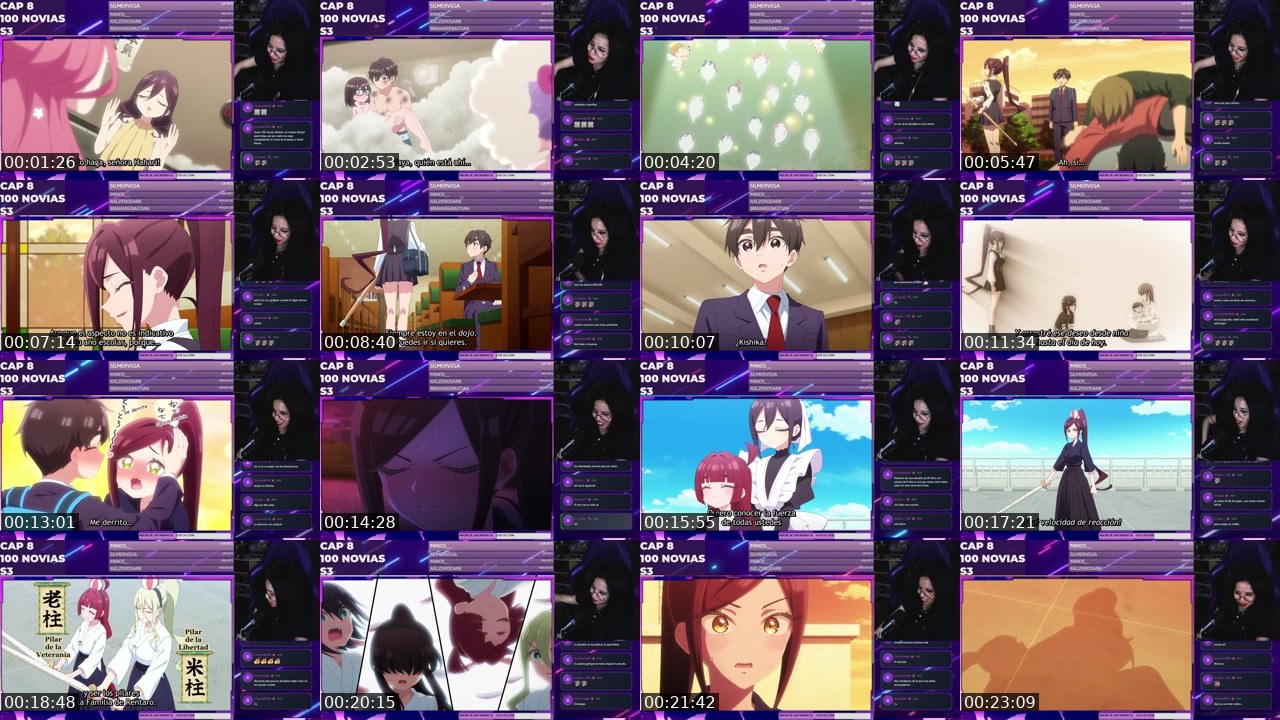 Contact-sheet preview of HoliSofi's Twitch recording