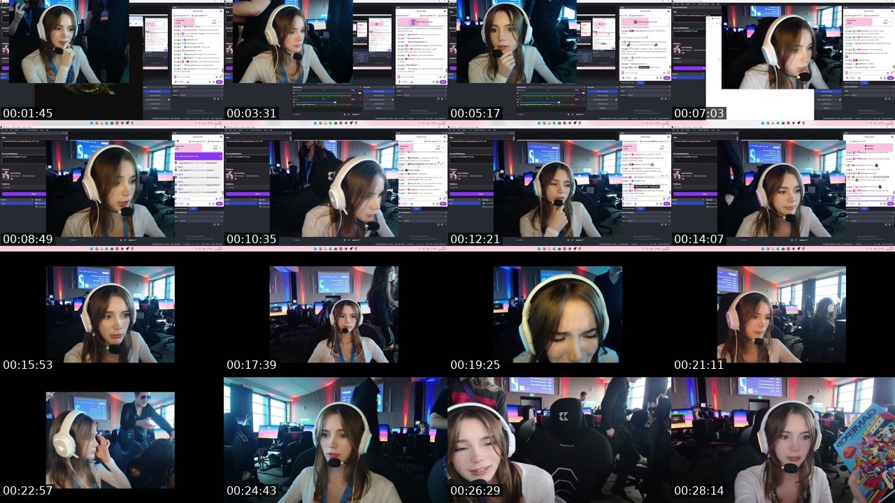 Contact-sheet preview of hollsbeauti's Twitch recording