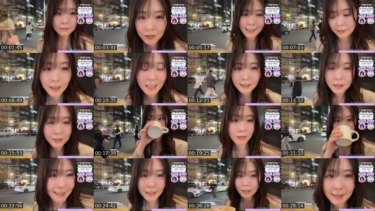 Contact-sheet preview of f_umi__'s Twitch recording