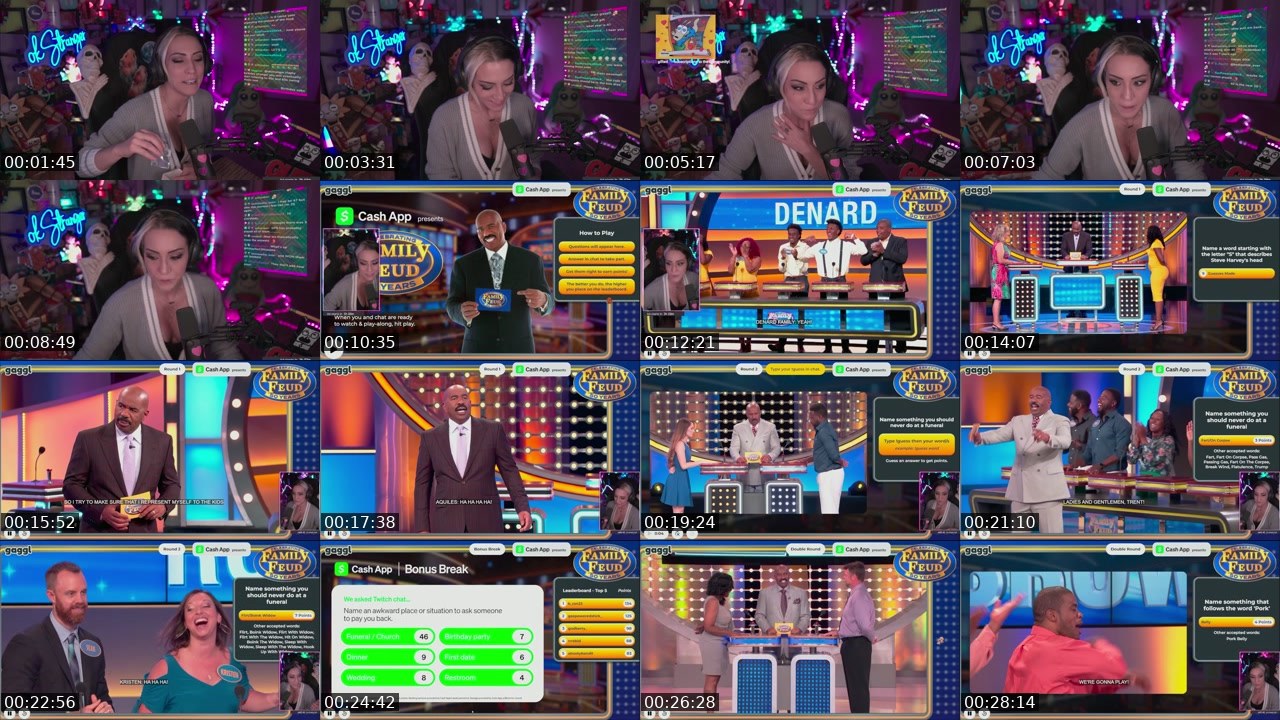 Contact-sheet preview of okStranger's Twitch recording