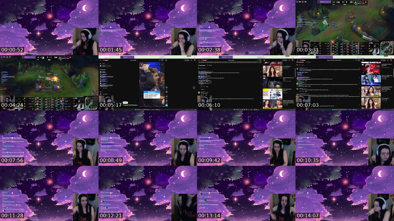 Contact-sheet preview of AtomicHuskie's Twitch recording