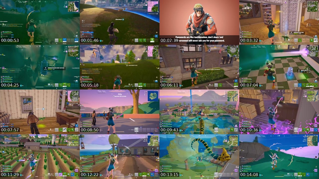 Contact-sheet preview of bbynini's Twitch recording