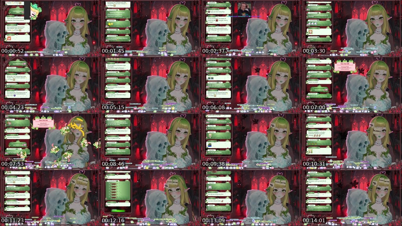 Contact-sheet preview of banbandraws's Twitch recording