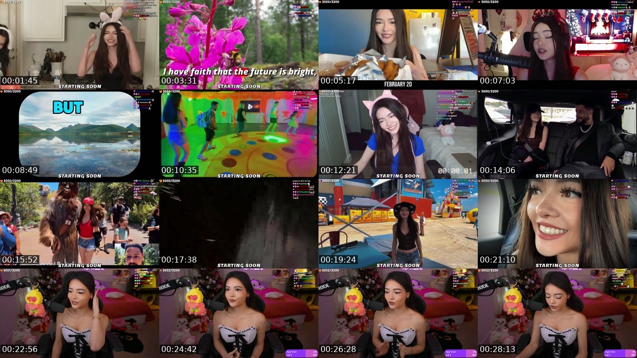 Contact-sheet preview of itsKatchii's Twitch recording