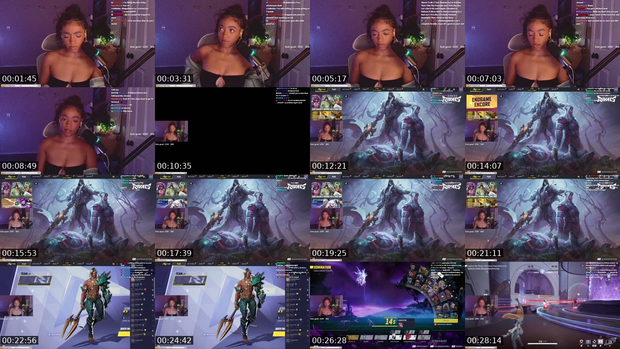 Contact-sheet preview of LanaeMack's Twitch recording