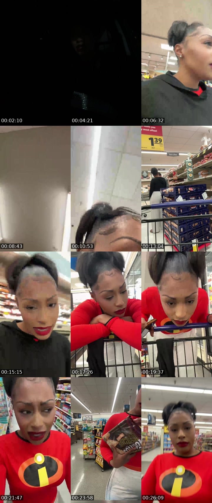 Contact-sheet preview of xziyahdiamond's Twitch recording