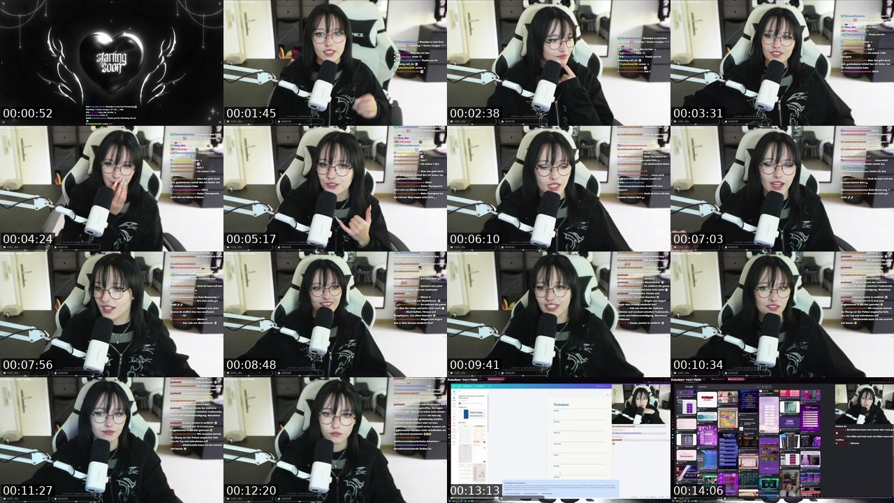 Contact-sheet preview of Weeelpe's Twitch recording