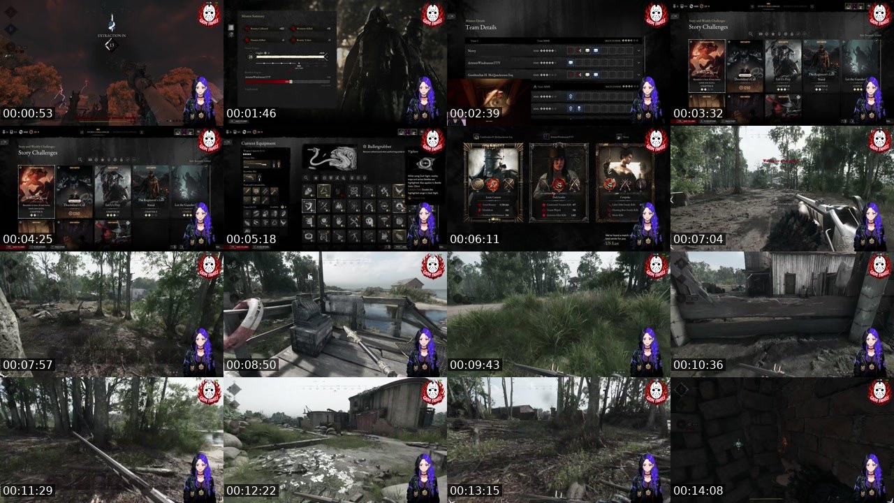 Contact-sheet preview of Artemis_Windrunner's Twitch recording