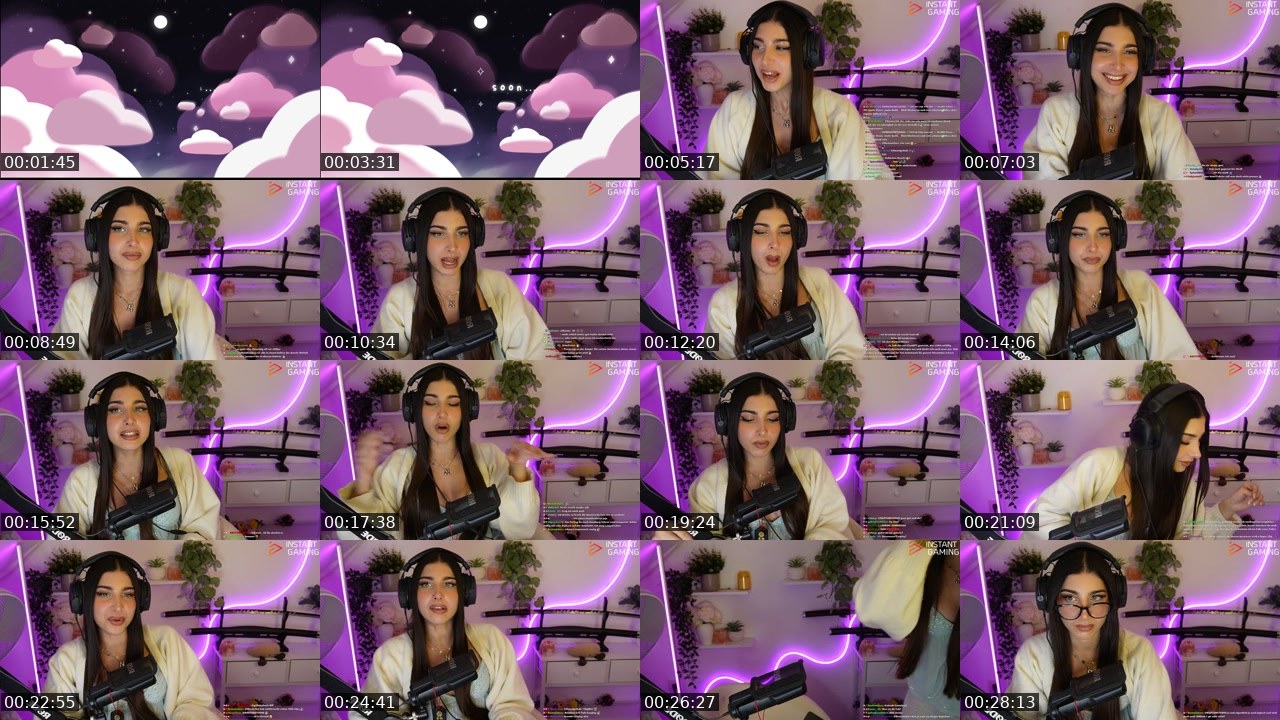 Contact-sheet preview of Naschiitaschii's Twitch recording