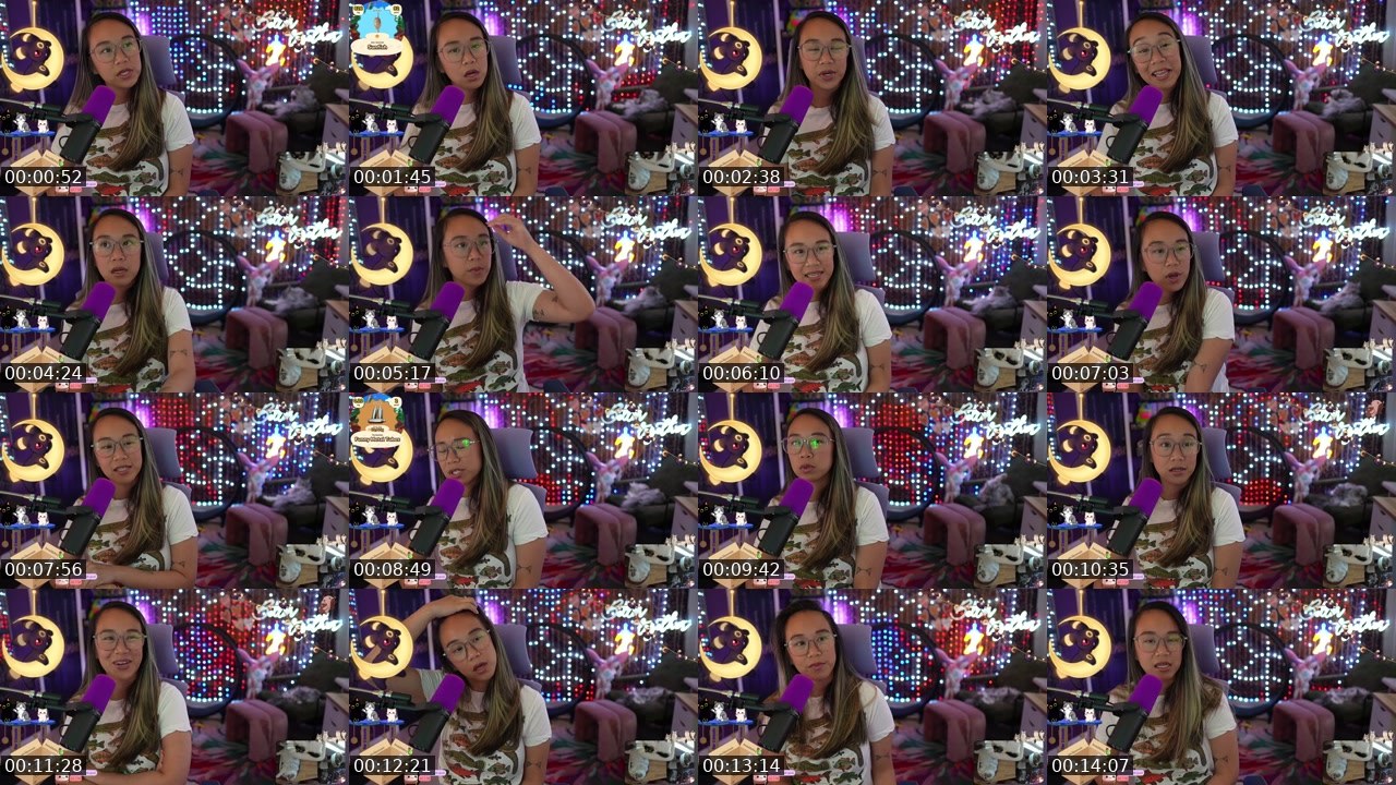 Contact-sheet preview of scillaxcats's Twitch recording