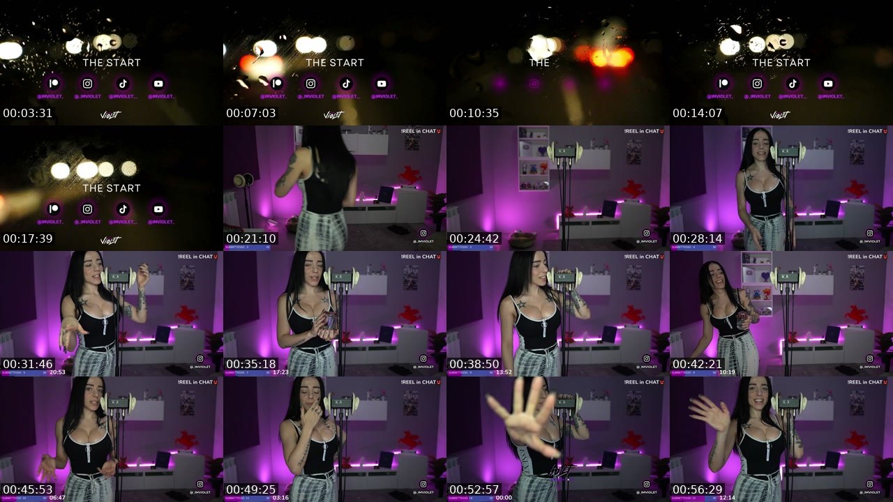 Contact-sheet preview of imviolet_'s Twitch recording